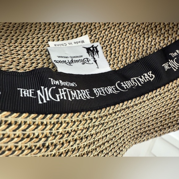 DisneyParks Jack Skellington Straw Fedora Hat - Picture 6 of 6